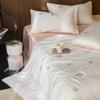 Lujo Ligero Clase A 100 Lanjing Tencel Juego de Cuatro Piezas Dormir Desnudo Sábana de Seda Helada Funda de Edredón Juego de Tres Piezas Avanzado Ropa de Cama
