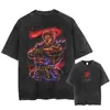Camiseta Lavada Talla Europea Transfronteriza Streetwear Harajuku Anime Naruto