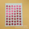 Suministro Directo de Fábrica en stock al por mayor pegatinas de estrella para estampado en caliente color rojo estrella de cinco puntas papelería pegatinas de recompensa para niños