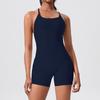 Nuevo Traje de Yoga Enterizo Ajustado de Espalda Cruzada Transfronterizo Deportes Ocio Levantamiento de Cadera Traje de Yoga Enterizo