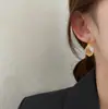 Pendientes de Aro Anchos con Patrón Retorcido y Perlas de Algodón, Pendientes de Moda de Alto Nivel Estilo Hong Kong