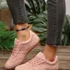 Zapatos Casuales Deportivos Cómodos de Estilo Nuevo para Primavera y Otoño de Tallas Grandes Europa Transfronteriza Ligeros de Suela Plana Versátiles con Cordones Zapatos Casuales Individuales