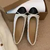 Zapatos Planos con Lazo Estilo Chanel para Mujer, Novedad Primavera 2026, Zapatos Planos sin Cordones de Punta Baja para Noche y Uso Diario