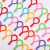 Lâmpada Colorida Espessa Fecho Lagosta Chaveiro de Boneca Chaveiro de Plástico Gancho para Bolsa Fecho Lagosta de Acrílico