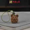 Sândalo Dourado Nova Versão dos Doze Signos do Zodíaco Pingente para Celular Pingente de Madeira para Bolsa Chaveiro Argola Lembrancinha