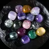 Piedras naturales pulidas en stock: cristal blanco, cristal rosa, cristal amarillo, piedras pulidas rodadas, piedras de palma de forma libre, piedras energéticas