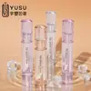 Tubo Redondo Recto para Brillo de Labios 3g Ponderado Transparente Glaseador de Labios Carcasa de Plástico Semi-Transparente Empaque de Pequeña Capacidad Material Tubo Contenedor de Empaque de Belleza