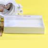 Caixa de Exibição para Loja Caixa de Exibição de Anéis com 24 Furos Caixa de Papel Transparente Superior e Inferior Armazenamento Brincos