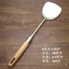 Suprimento Pronto de Conchas de Pá de Aço Inoxidável 8cm Pá com Cabo de Madeira Shangmei Conjunto de Espátulas de Cozinha Colher de Cozinha Espessada com Cabo de Madeira
