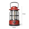 Linterna de Camping Retro Recargable Luz de Ambiente para Tienda de Campaña Iluminación Exterior Luz Colgante para Campamento Luz Cob para Campamento