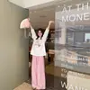 Nueva Camiseta Blanca Linda de Oso con Letra de Manga Larga para Mujer Primavera y Otoño Holgada Estilo Preppy Casual Versátil