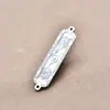 Yiluya Prata S925 Dupla Face Sorte Duplo Anel Peça de Conexão Pingente Acessórios DIY Pulseira de Corda Trançada Feita à Mão Acessórios