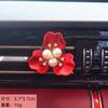 Perfume para coche al por mayor transfronterizo aromaterapia flor de perla creativa decoración de interior de coche adornos para salida de aire del coche mujeres