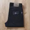 Pantalones Casuales de Verano para Hombre de Cinco Bolsillos Clásico Elástico Verde Militar Nylon de Gama Alta Negocios Delgados Resistentes a las Arrugas Rectos