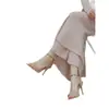 Zapatos de Tacón Alto con Punta y Bordado de Encaje para Mujer, Sandalias de Tacón de Aguja de Malla Abierta para Verano 2026