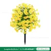 Stock Listo del Fabricante Venta al por Mayor Plantas Verdes Simuladas Flor de Campanilla Inserción en el Suelo Boda Patio Jardín Decoración del Hogar Navidad Flores Artificiales