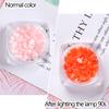 Joyería para Uñas Transfronteriza ins Amor Cambiante con la Luz Resina Modelado Tridimensional Color Macarrón Estilo Fresco Pequeño Joyería