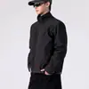 Jaqueta Masculina Americana Funcional com Gola Alta para Primavera e Outono Marca Tendência Vento Frio à Prova de Vento Jaqueta de Motociclista Esportiva Masculina Roupa Masculina Top