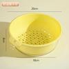 Cesta Escurridora de Verduras de PET de Doble Capa Cocina Hogar Plástico Plato de Fruta Lavabo para Lavar Verduras Cesta Escurridora Húmeda y Seca