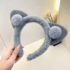 Diadema de Peluche de Lujo de Dibujos Animados Mickey para Mujer, Diadema Antideslizante de Felpa para Lavarse la Cara, Diadema de Alto Ajuste