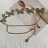 Cadena de Cintura para Mujer, Versátil Estilo Nuevo, Estilo Étnico Retro, Accesorios de Mariposa Tallada en Metal, Cadena Versátil de Gama Alta de Nicho