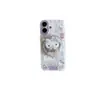 Funda Magnética para Teléfono Kt17Promax con Lunares Morados Linda Adecuada para Iphone16Pro Doble Capa 15Pro/14