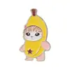 Broches de Animais Fofos de Desenho Animado, Insígnias Metálicas Engraçadas de Gatos, Patos e Sapos, Pinos Decorativos para Mochilas Escolares de Estudantes