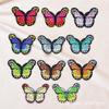 Junle borboleta adesivos de pano bordado applique adesivos de pano roupas adesivos patch tamanho pequeno costura manual DIY acessórios decorativos passar