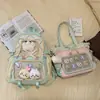 Mochila Anime Estilo Japonés de Gran Capacidad con un Solo Hombro para Estudiantes de Secundaria Mochila Estudiantil Linda Trendy