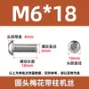 Tornillos Antirrobo Listos para Usar con Columnas, Acero Inoxidable 304 Cabeza Redonda Flor de Ciruelo Interior con Aguja Tornillos Estrella Antidesmontaje