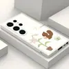 Estilo artístico personalizado flor de lirio Samsung S25 funda de teléfono fresca y limpia S26 Ultra agujero de precisión para lente funda suave a prueba de caídas