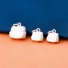 Prata Esterlina S925 Acabamento Fino Brilhante Sólido Pingente de Gatinho Hello Kitty Charm Acessórios para Pulseira Colar Infantil DIY