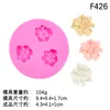 Molde de silicona DIY con forma de flor de camelia para hacer velas perfumadas, pasteles, chocolates y yeso