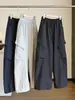 Pantalones de trabajo anchos estilo americano con cordón para mujer, nuevos de principios de otoño, de cintura alta, adelgazantes, de corte holgado, con caída, de doble uso, pantalones jogger casuales