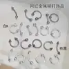 Acessórios de Rebites Populares para Nail Art Transfronteiriços, Tachas Metálicas Estilo Europeu e Americano, Liga Metálica White K Gun Decorações Pretas para Unhas