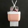 Caja de Papel Higiénico Creativa Hogar Papel Higiénico Caja de Papel Higiénico Estante de Almacenamiento Pegatina sin Rastro Caja para Rollo de Papel sin Perforación