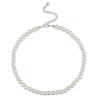 Collar de perlas de vidrio cortas blanco gris polvo negro de 4/6/8/10/12 mm para mujer, venta al por mayor de fábrica HJ-9