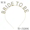 Accesorios para el cabello con elemento de letra de moda europea y americana, diadema para novia y dama de honor, pasador de strass, tocado para fiesta navideña, fiesta de cumpleaños