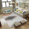 Suministrado directamente por el fabricante, alfombra impresa geométrica simple para sala de estar y dormitorio, felpudo para pasillo con diseño nórdico