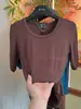 Nova Blusa de Gola U com Manga Média para Mulheres Outono 2026, Modelagem Justa, Emagrecedora, Camiseta Versátil Estilo Coreano com Meia-Manga