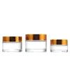 Spot 5G-100G Botella Marrón Crema Botella Cosmética Sellada Portátil Transparente Crema Facial Crema de Ojos Botella Vacía