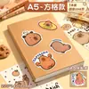 Cuaderno B5 Cuaderno Grueso A5 Cubierta Simple de Cuero Estudiante Universitario A4 Cuaderno en Blanco Extra Grueso Papel Rayado Cuaderno de Mapa Mental