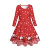 Venda por atacado direto da fábrica de roupas infantis primavera e outono, novo vestido de meninas estilo europeu e americano, vestido de saia infantil de manga comprida estampado