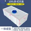 Tanque dosificador de PE, tanque de almacenamiento de agua cuadrado horizontal, cubo de almacenamiento de agua de cuatro lados, tanque de agua vertical resistente a ácidos y álcalis para RV al aire libre
