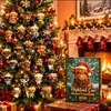 Calendario de Cuenta Regresiva de Navidad 2026 Caja Sorpresa Árbol de Navidad Artificial de Acrílico Adornos Artesanías Transfronterizas Decoraciones