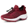 2027 Zapatos de Mujer Tallas Grandes Transfronterizos al por Mayor, Zapatos para Mamá, Zapatos Mecedoras, Zapatos Tipo Calcetín, Zapatos de Mujer Fly-Knit, Comercio Exterior Amazon