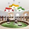 Luz de Techo LED para Habitación Infantil, Luminaria con Forma de Estrella para Dormitorio, Guardería, Salón de Baile, con Atenuación Continua