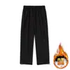 Pantalones casuales nuevos para hombre para trabajo al aire libre, resistentes al agua, con diseño dividido, pantalones largos y cierre ajustable de cuatro botones.