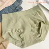 Ropa Interior Sin Costuras 3D para Mujer, Trasero de Durazno, Cintura Media, Entrepierna de Algodón Puro, Antibacteriana, Control de Abdomen Sin Costuras, Levantamiento de Glúteos, Calzones Triángulo Talla Grande para Niñas