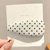Pinza para el Cabello de Lana con Estampado de Leopardo para Otoño e Invierno para Mujer, Elegante Pinza para Flequillo Lateral, Pinza BB de Gama Alta para Pelos Sueltos, Pasador de Moda Estilo Retro
